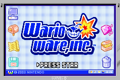 WarioWare, Inc. - Minigame Mania Title Screen